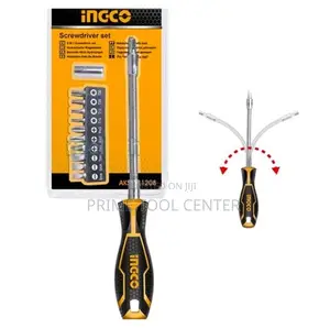 INGCO 12 Pcs flexible shaft screwdriver set