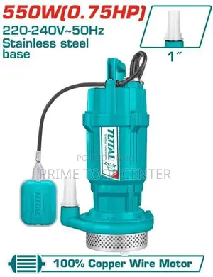 Total Submersible pump power: 550W(0.75HP)