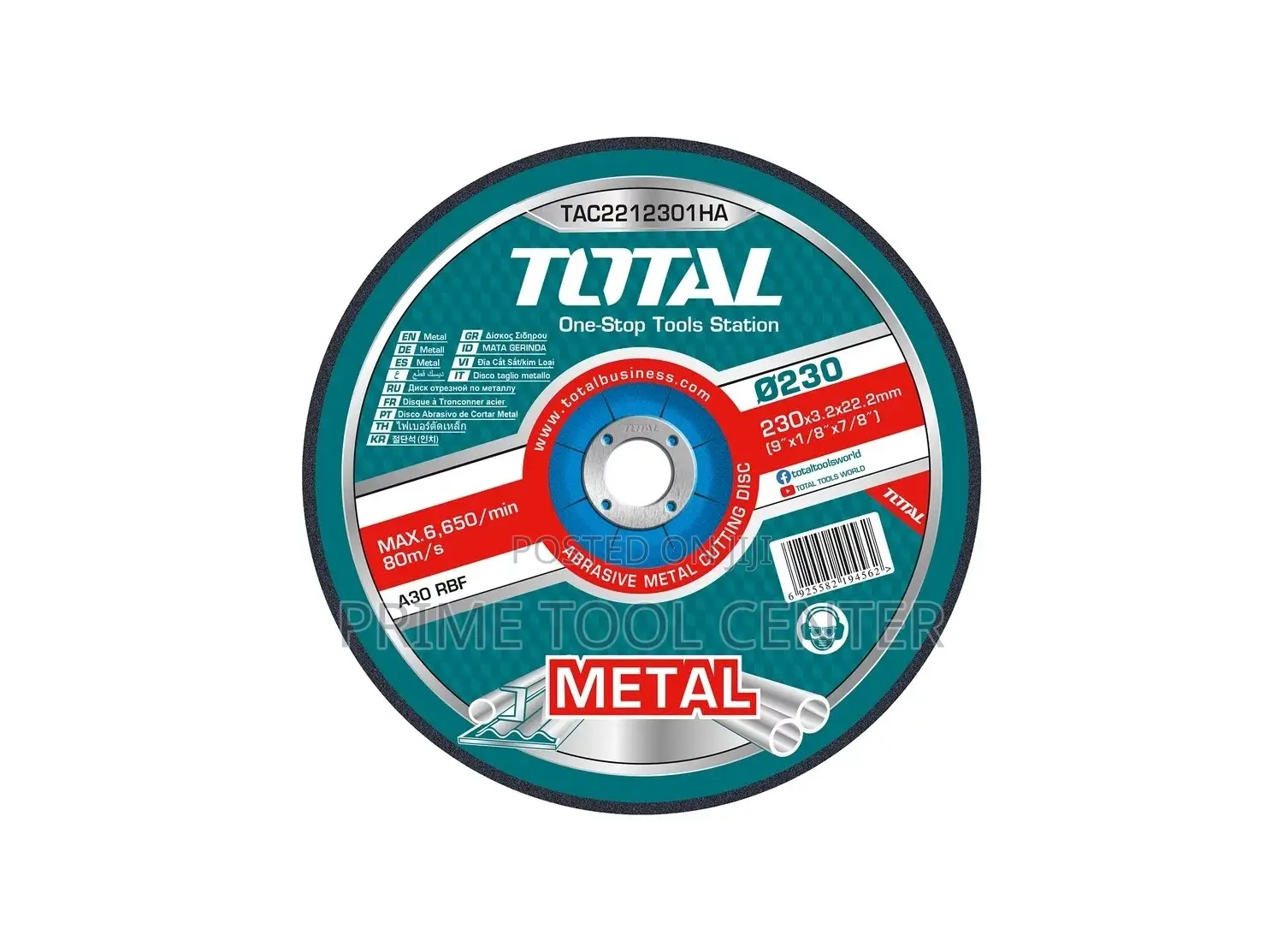 Total Abrasive metal cutting disc