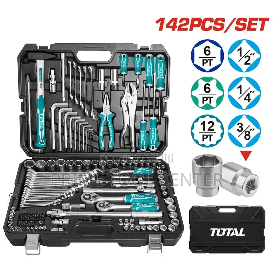 Total 142 Pcs combination tools set