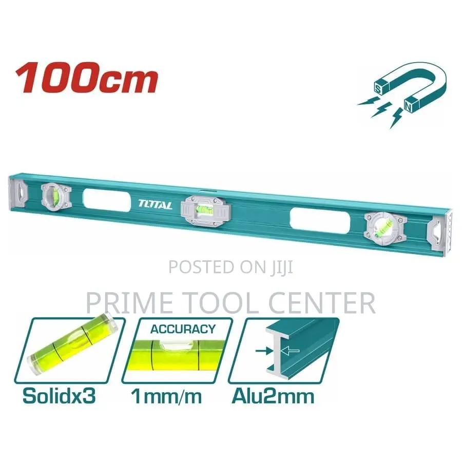 TOTAL Spirit level Length：100cm Aluminum