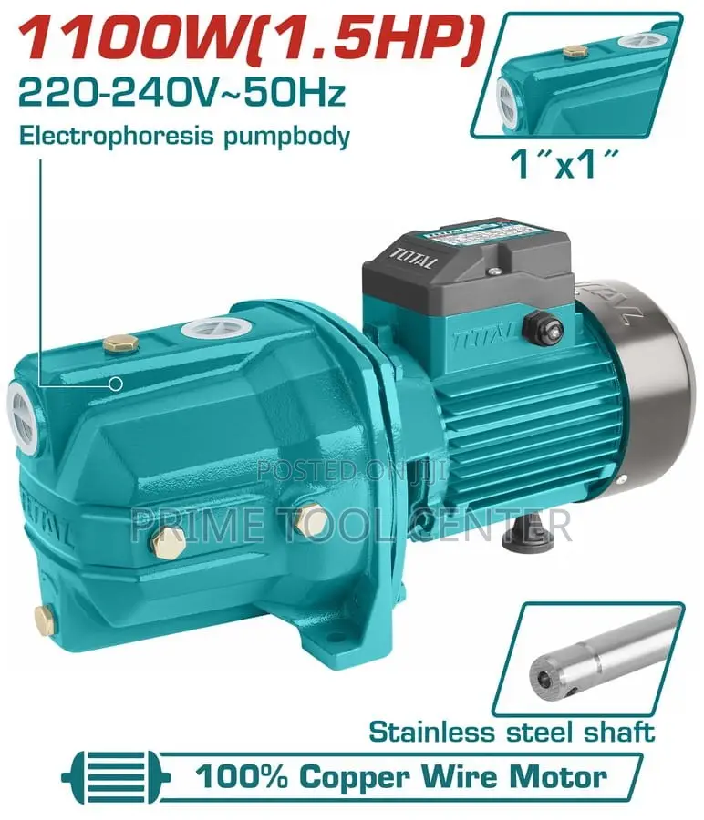TOTAL Water pump 1100W(1.5HP)