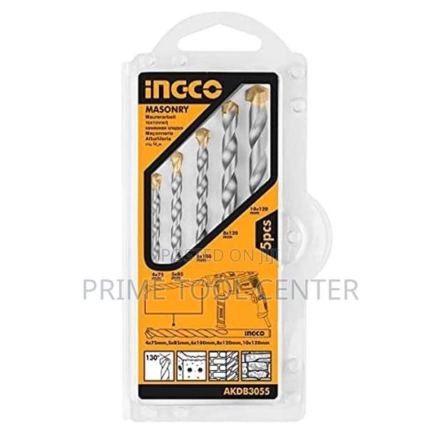 INGCO 5 Pcs masonry drill bits set - thumbnail 2