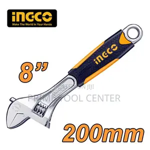 INGCO Adjustable wrench Length:200mm(8″),CrV