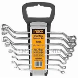 INGCO 8pcs offset ring spanner set Size:6-22
