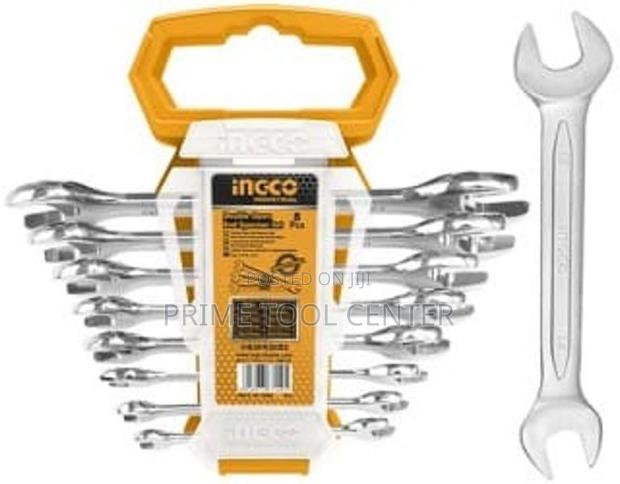 INGCO 8pcs double open end spanner set - thumbnail 2