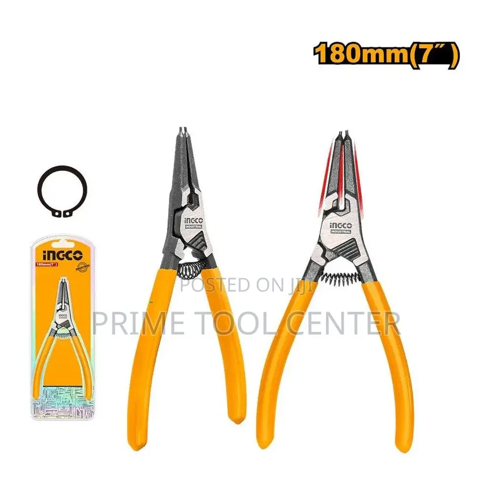 INGCO Circlip pliers Size:7″/180mm