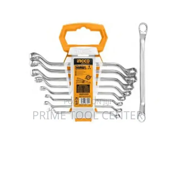 INGCO 8pcs offset ring spanner set :6-22mm