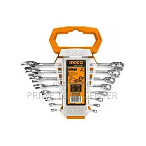 INGCO 8pcs combination spanner set :6-19mm