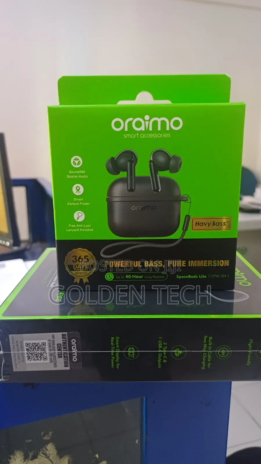 Oraimo SpaceBuds Lite OTW-324 With Anti Lost Lanyard
