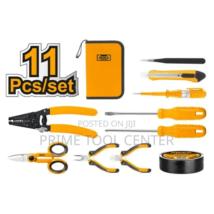 INGCO 11 Pcs electricians tools set