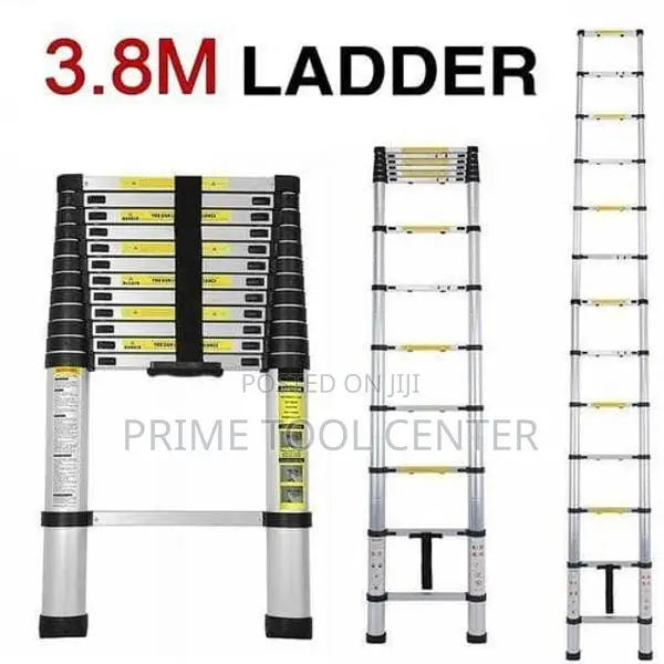 3.8 Meters Aluminum Single Telescopic Ladder