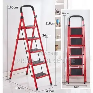 Step Steel Ladder Foldable 5 Steps