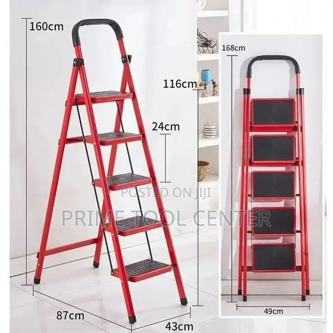 Step Steel Ladder Foldable 5 Steps