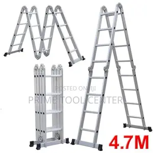 4.7M LADDER FOLDING 4 X 4 ALUMINIUM