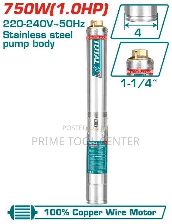 Total 4″ Deep well pump :750W(1.0HP)
