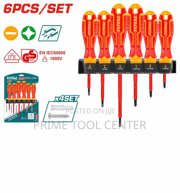 Total 6 Pcs insulated screwdriver set