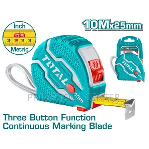 Total Steel measuring tape 10mx25mm