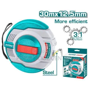 Total Steel measuring tape 30mx12.5mm