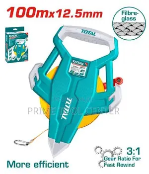 Total Fibreglass measuring tape 100mx12.5mm