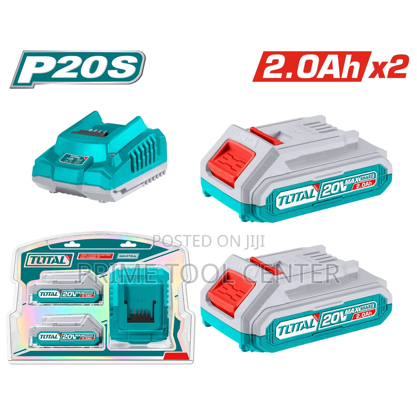 Total P20S Lithium-Ion battery and charger