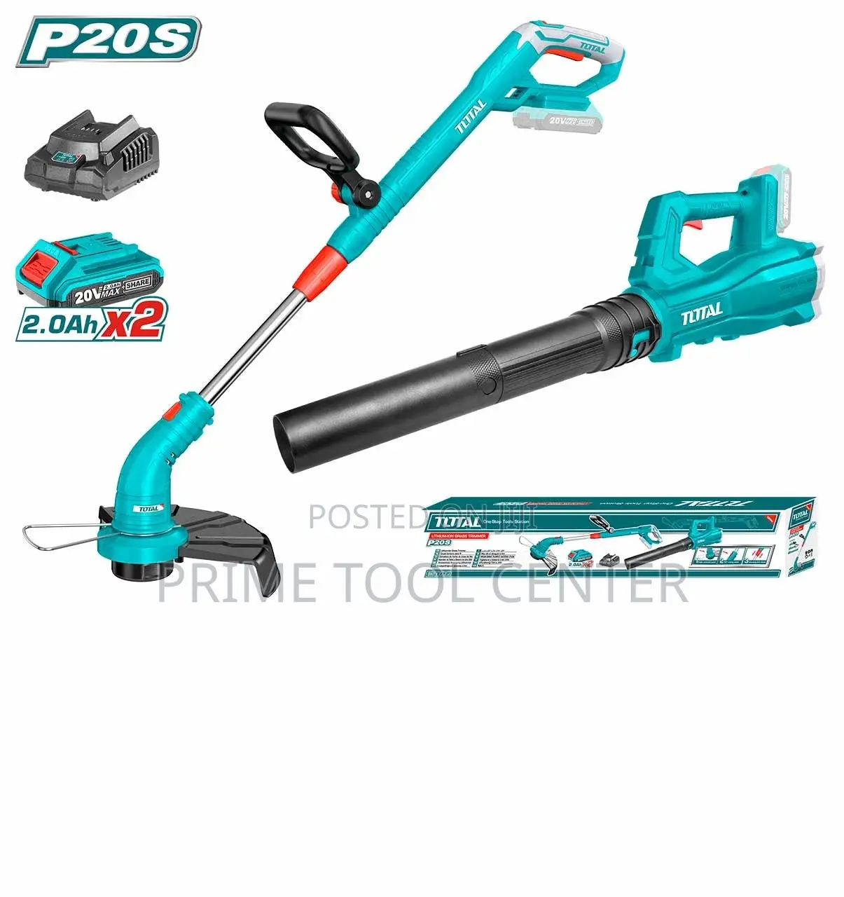 Total Cordless 2 pcs combo kit 20v