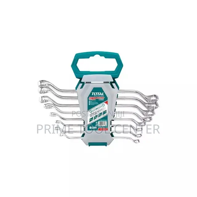 Total 8pcs offset ring spanner set Size:6-22