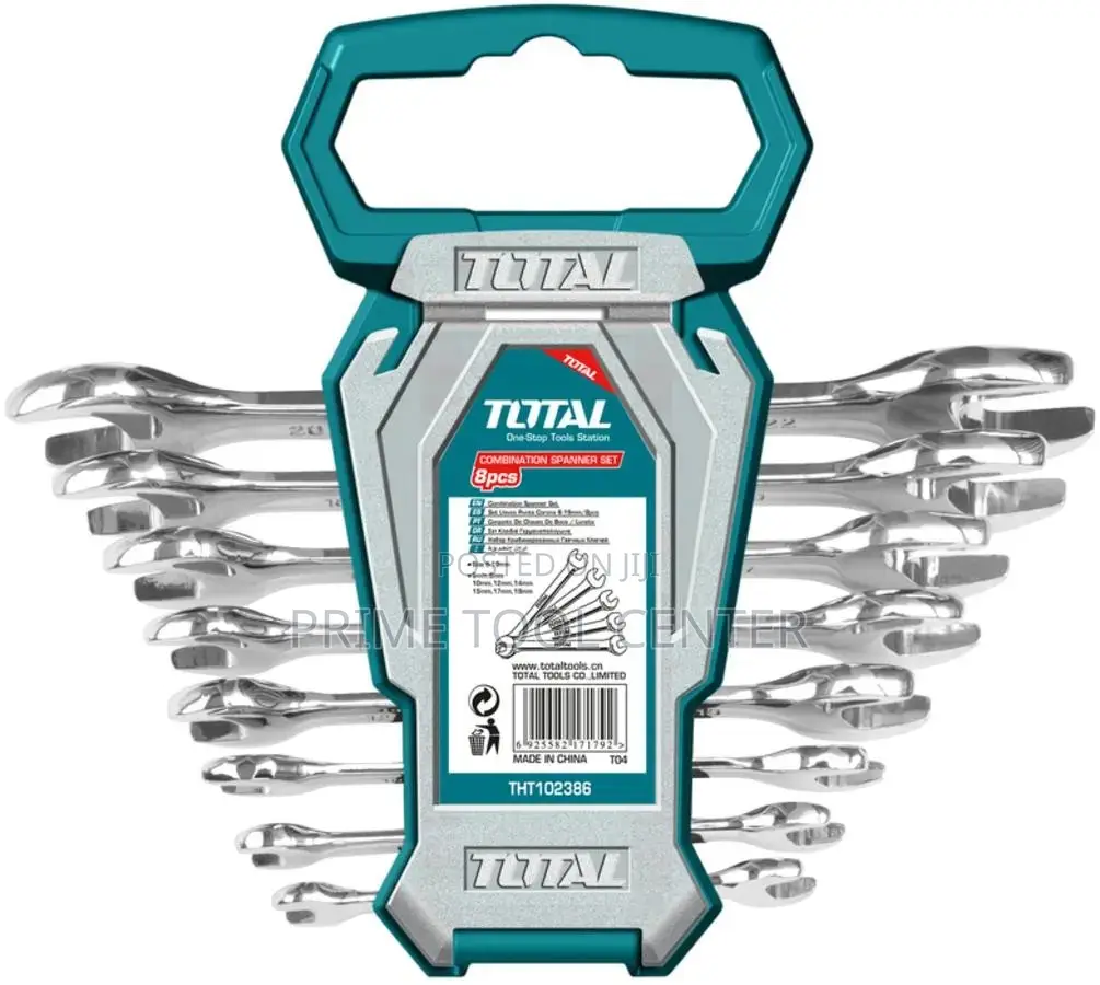 Total 8pcs double open end spanner set