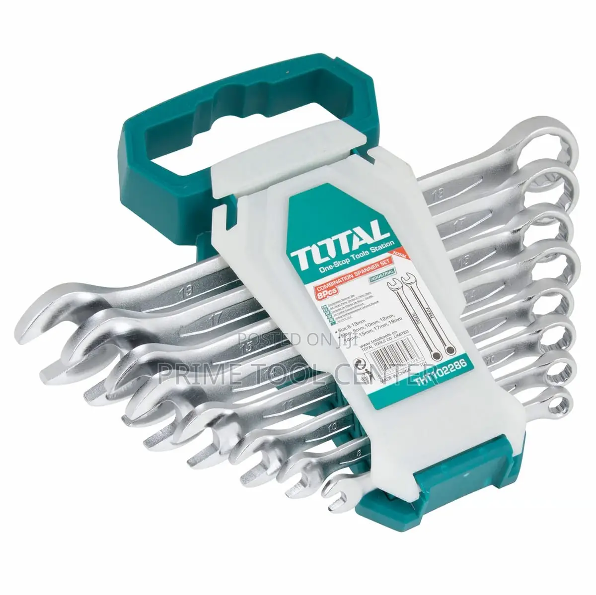 Total 8pcs combination spanner set Size:6-19