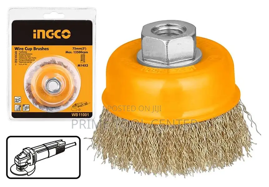 INGCO Wire cup brush Dia: 75mm, 3″
