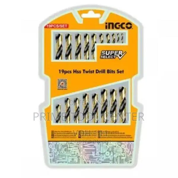 INGCO 19Pcs HSS twist drill bits set