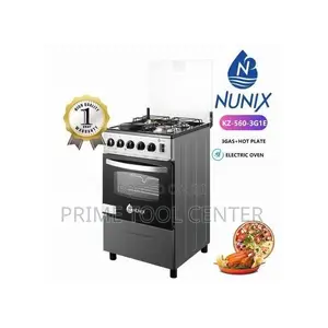Nunix 50 * 55cm Cookers 3 Gas, 1 Hotplate
