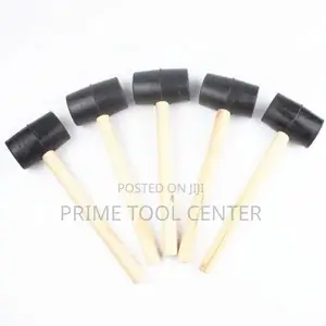 Rubber Mallet Hammer with Wood Handle Hand Tool 12oz 340g