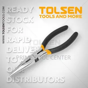 TOLSEN LONG NOSE PLIERS 200MM, 8″