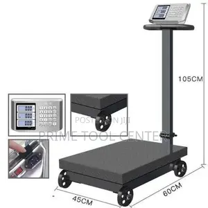 TCS Heavy Duty Digital Weighing Scale 600kg With Wheels