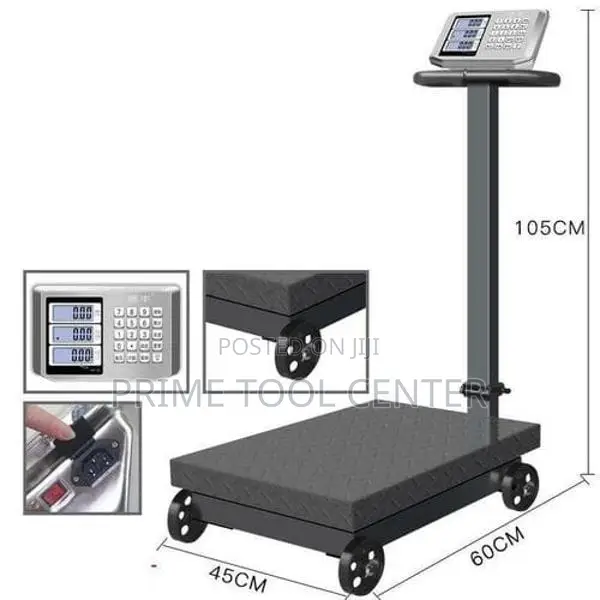 TCS Heavy Duty Digital Weighing Scale 600kg With Wheels
