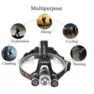 Rechargeable Headlamp With Rear Light 5000 Lumen Waterproof