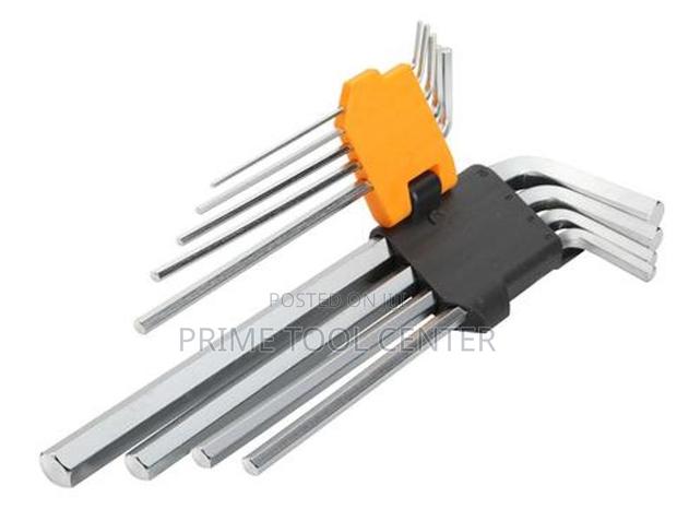 9pcs extra long arm hex key set - thumbnail 2