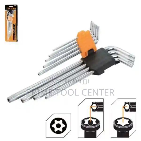 9pcs torx extra long arm hex key set - thumbnail 2