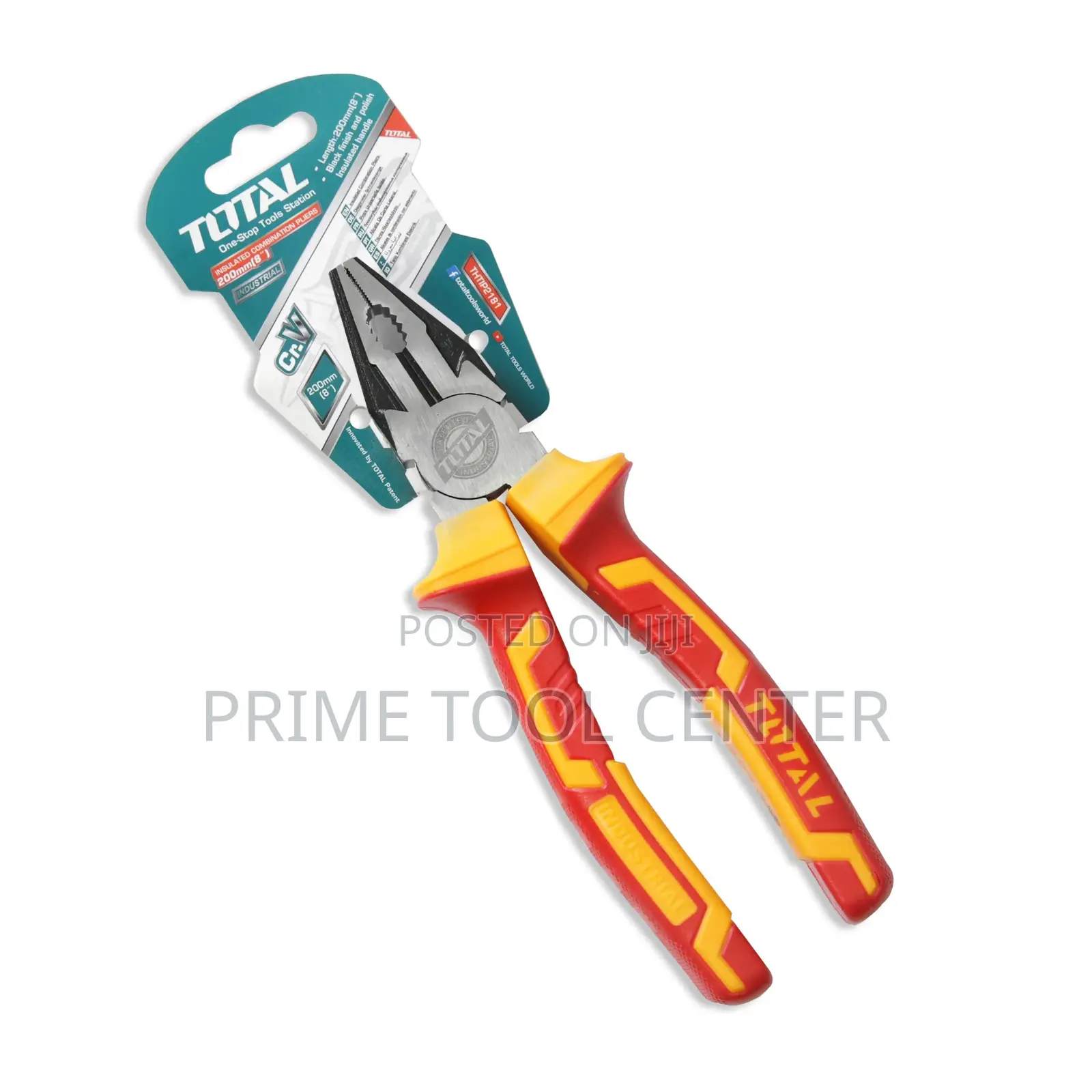Total Insulated combination pliers :8″/200mm