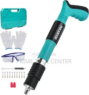 Portable concrete and steel nail gun