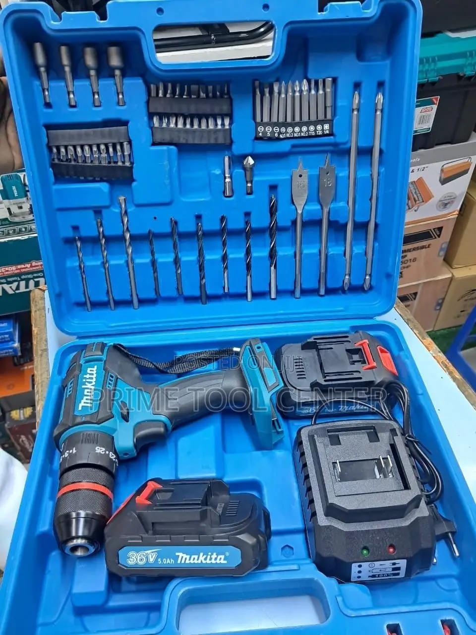 36v Cordless Drill Metalic chunk