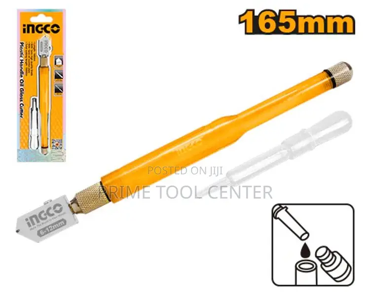 INGCO Plastic handle oil glass cutter 165mm