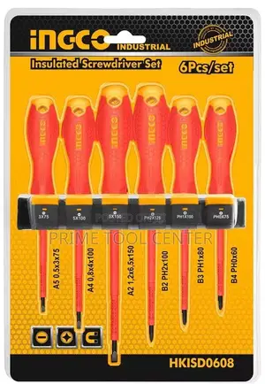 INGCO 6 Pcs insulated screwdriver set