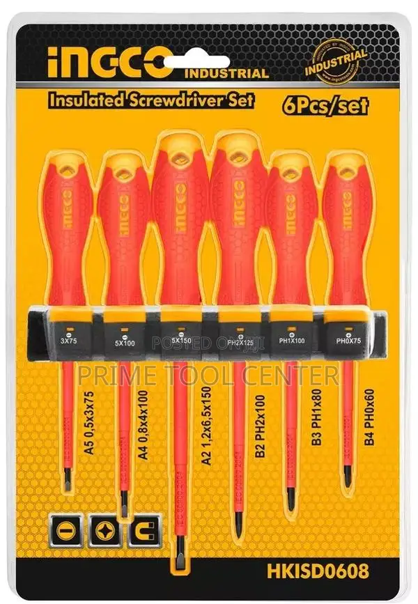 INGCO 6 Pcs insulated screwdriver set