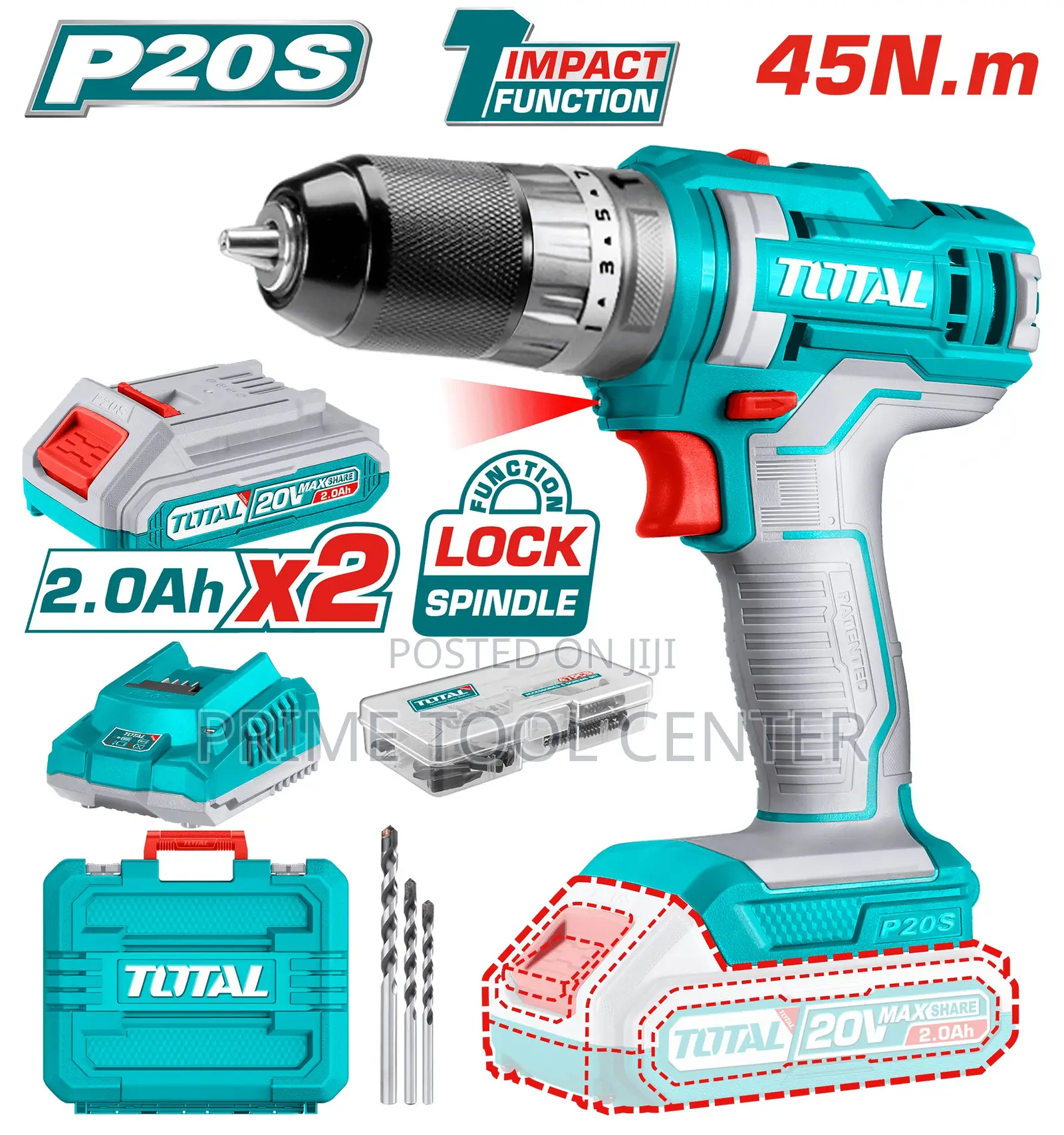 Total Cordless drill 20v TDLI200518