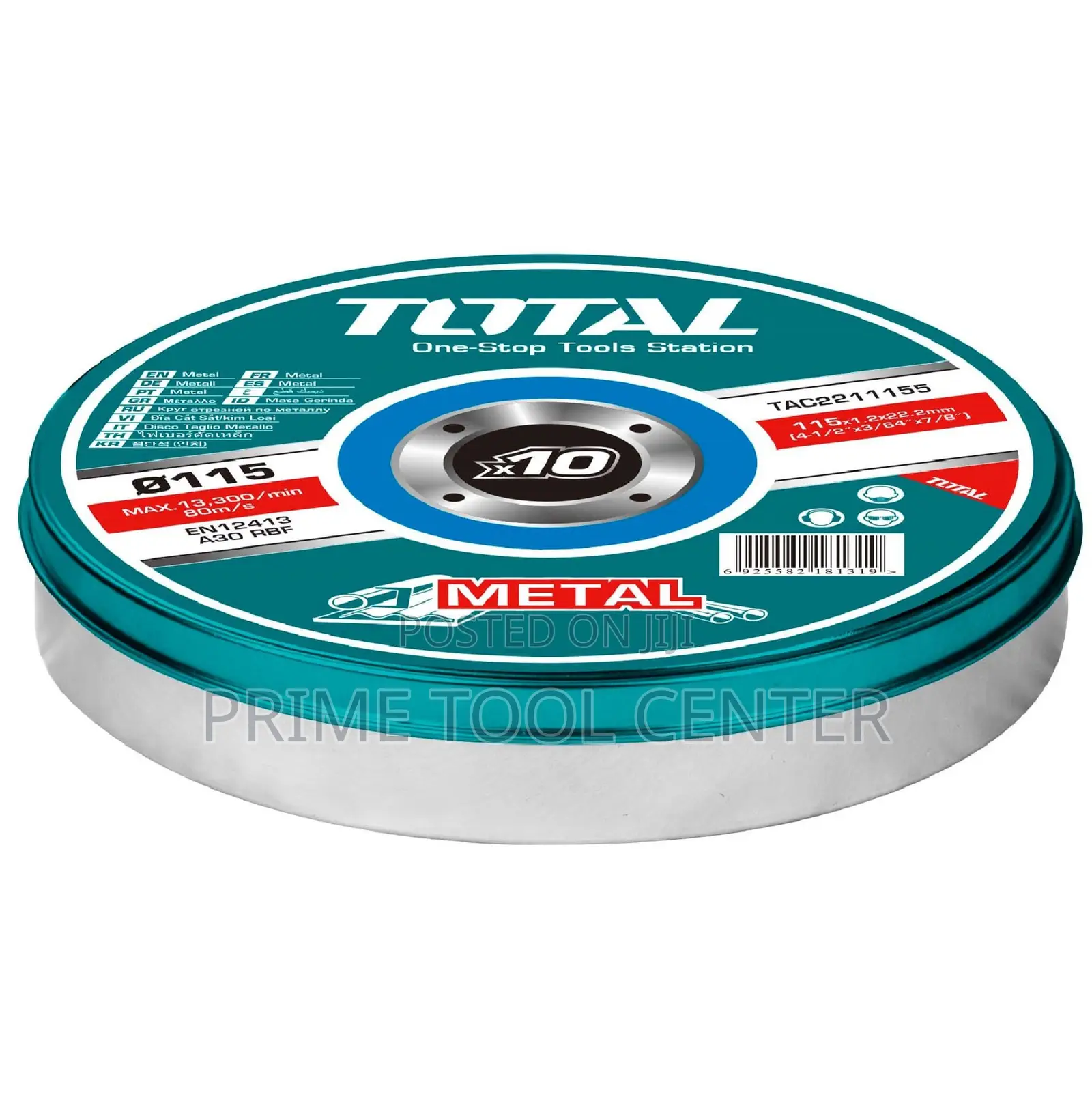 Total Abrasive metal cutting disc set 10pcs
