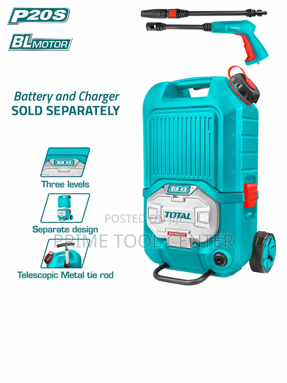 Total Cordless pressure washer 40v