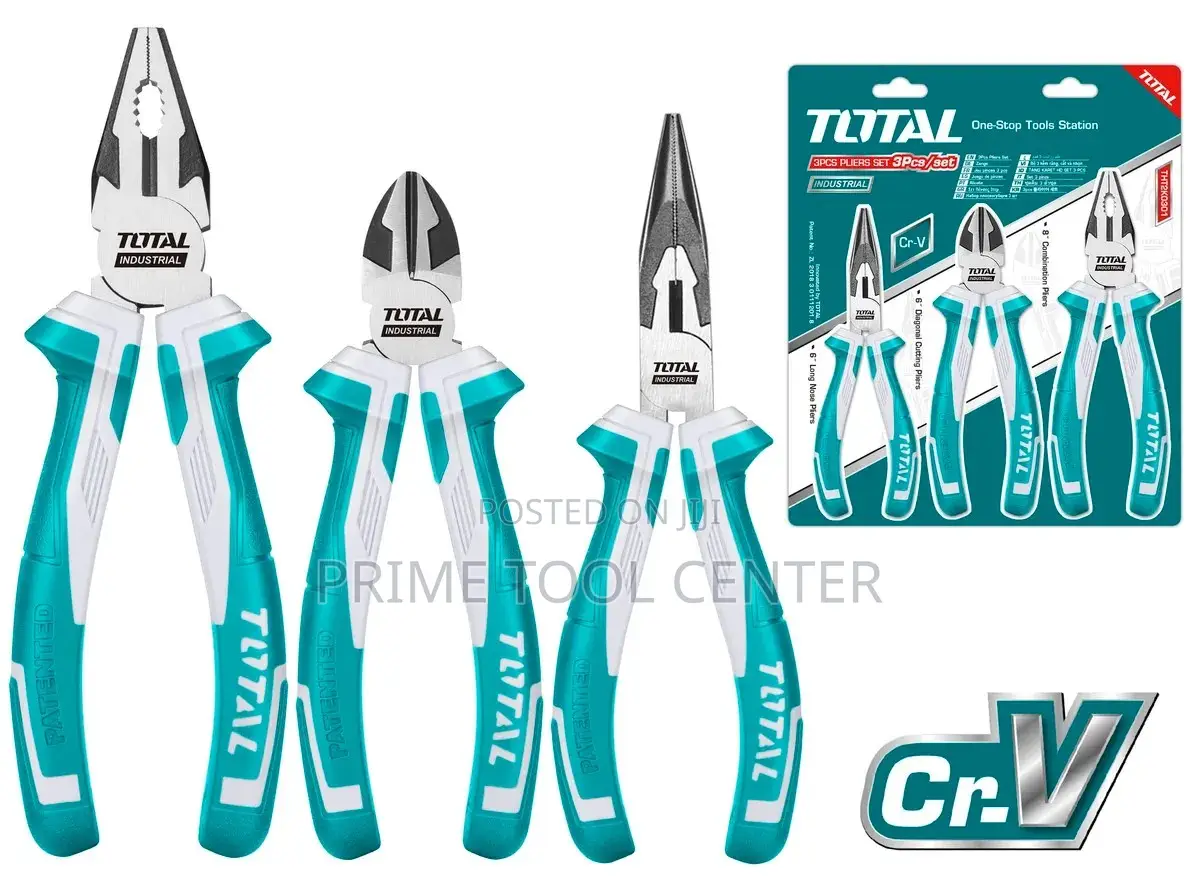 Total Heavy Duty 3 Pcs pliers set