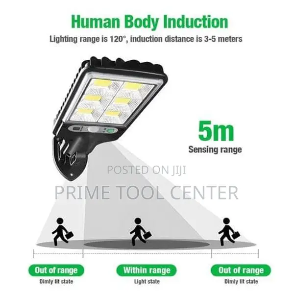 Solar Powered LED Wall Light Motion Sensor